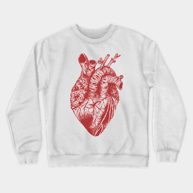 red heart drawing transparent Crewneck Sweatshirt by lovefromsirius